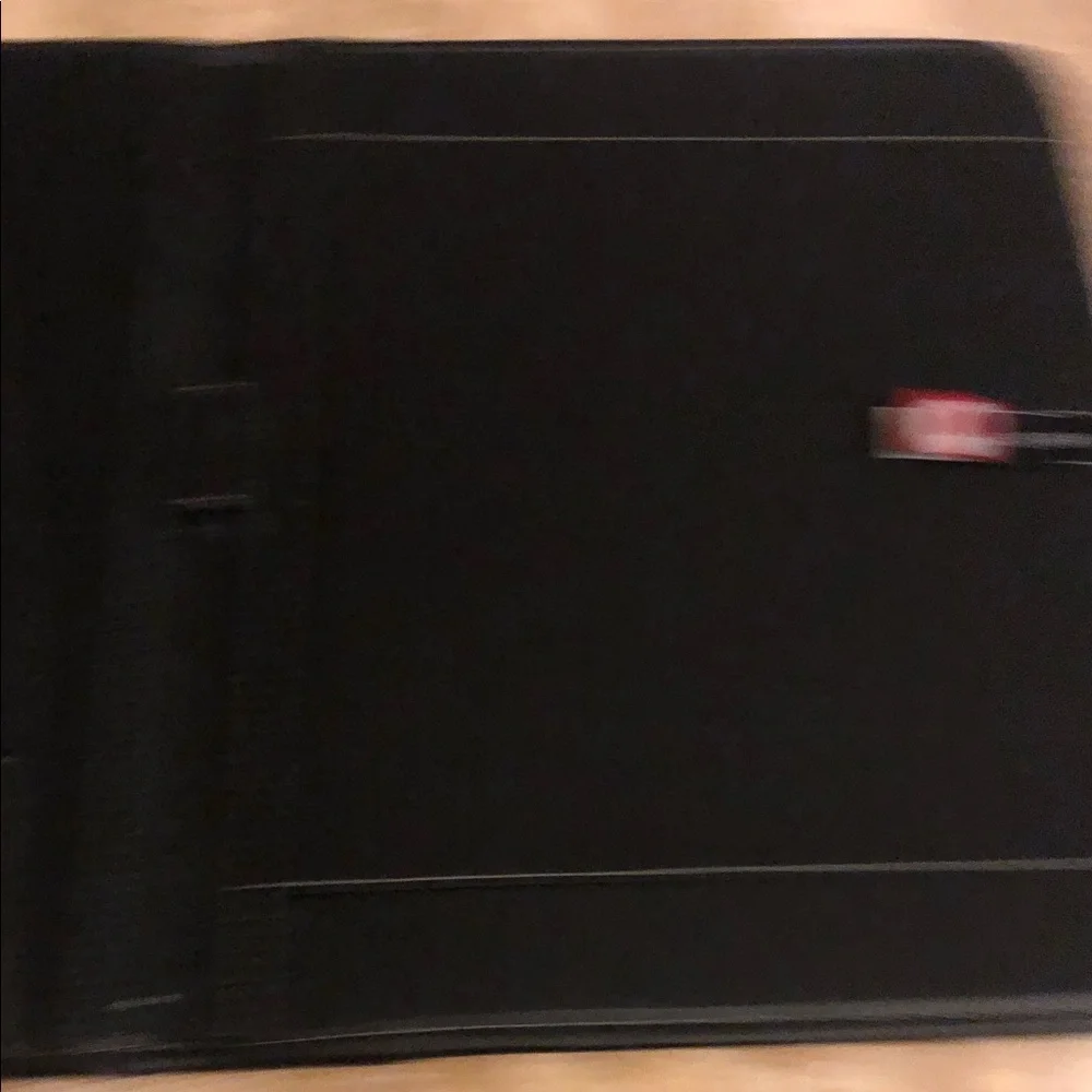 Leeds leather Black Tablet portfolio Case